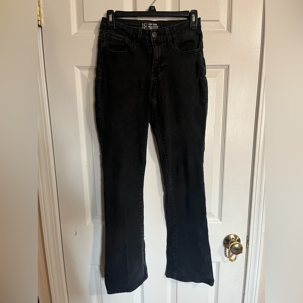Black bootcut jeans